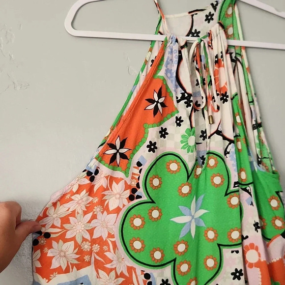 Floral Halter Neck Top - Multicolor - Picture 4 of 9